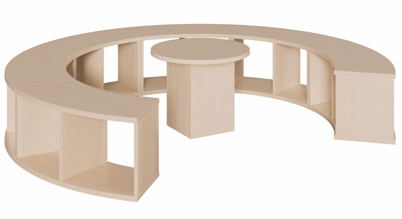 Sitzrondell 7-teilig, SH 40 cm, 4 Dekore